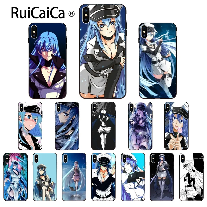 Ruicaica аниме девушка Акаме ga KILL Esdeath мягкий чехол для телефона из ТПУ iPhone 6S 6plus 7 7plus 8