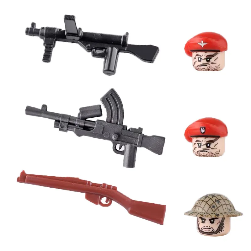 WW2 Военные солдаты строительные блоки британский полк ВВС десантники аксессуары