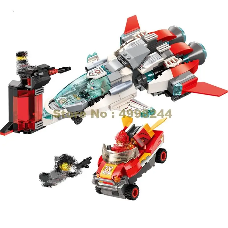 

3403 356pcs red racing car aircraft plane motorcycle building blocks Bricks Toy