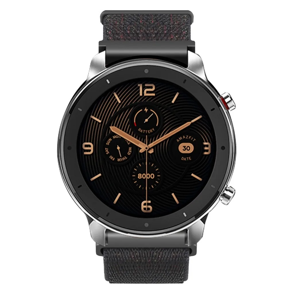 Ouhaobin нейлоновый тканевый ремешок для Xiaomi huami Amazfit GTR 47 мм Смарт-часы с заменой ремешка ремешок для Amazfit gtr 729#2