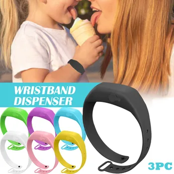 

Adult Kid Liquid Wristband Hand Pumps Hand Wash Gel Dispenser Bracelet Wristband Hand Soothing Silicone Bracelet Pumps Hand