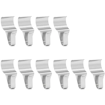 

NEW-10 Pieces Vinyl Siding Hooks , Heavy Duty Stainless Steel Low Profile No-Hole Vinyl Siding Clips for Hanging