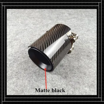 

1 piece M performance Silver/Blue/Glossy/Matte Stainless Steel Exhaust pipe For B M W M2 M3 M4 Carbon fiber Muffler tip Nozzles