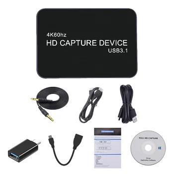 

HDMI To USB 3.0 Aluminum Alloy HD 1080P Video Card Broadcast Game Grabber Mini Plug And Play Converter Dongle Universal