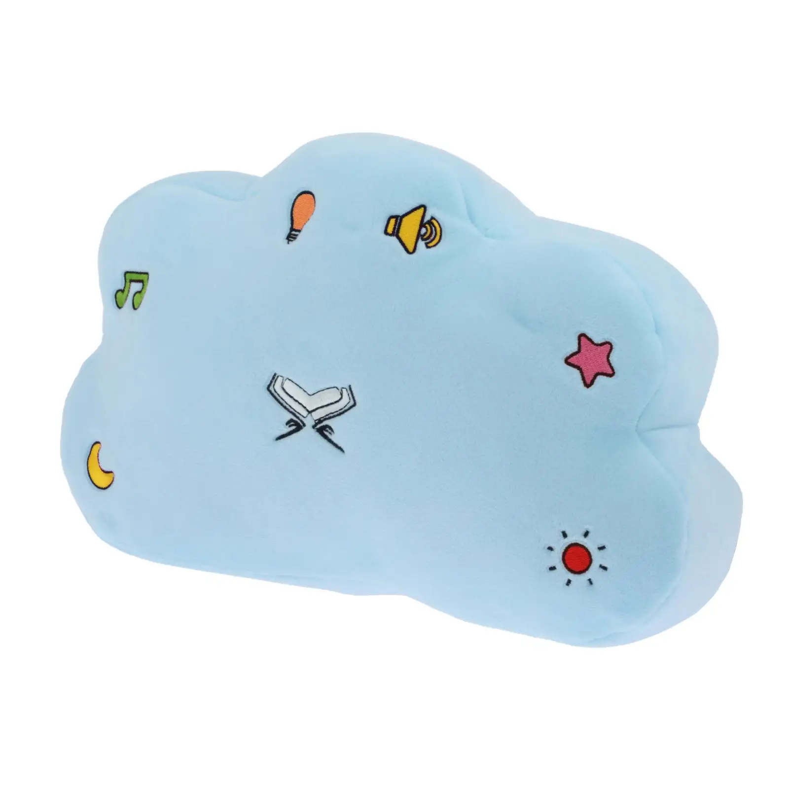Soft Quran Dua Pillow Speaker w/Light&Sound Cloud Islam Quran Talking Islamic Doll Toy Muslim Prayer Baby Gift Eid--Blue