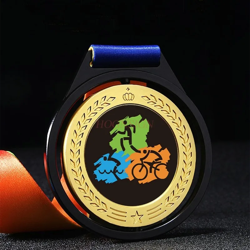 Rotating medals customized medals school sports games competition medals triathlon medals awards selection