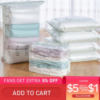 

Multi-piece Set Vacuum-free Vacuum Compression Bag Clothing Quilt Large Storage Bag Saves Space Family Affordable Storage 2020