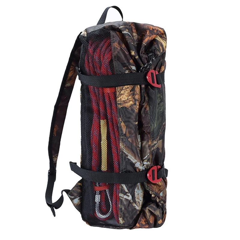 500D Oxford Cloth Climbing Rope Bag Outdoor Rock Climbing Folding Rope Storage Bag with Shoulder Strap