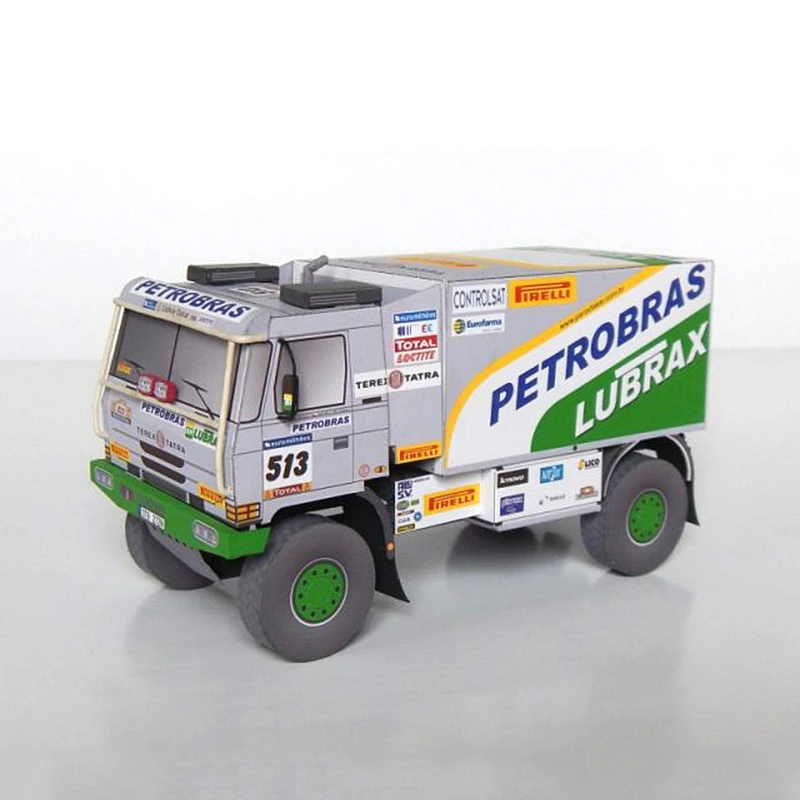 Tatra 815 06 Truck 1 53 Dakar Rally Folding Cutting Mini 3d Paper Model Papercraft Diy Adult Handmade Craft Toys Zx 038 Card Model Building Sets Aliexpress