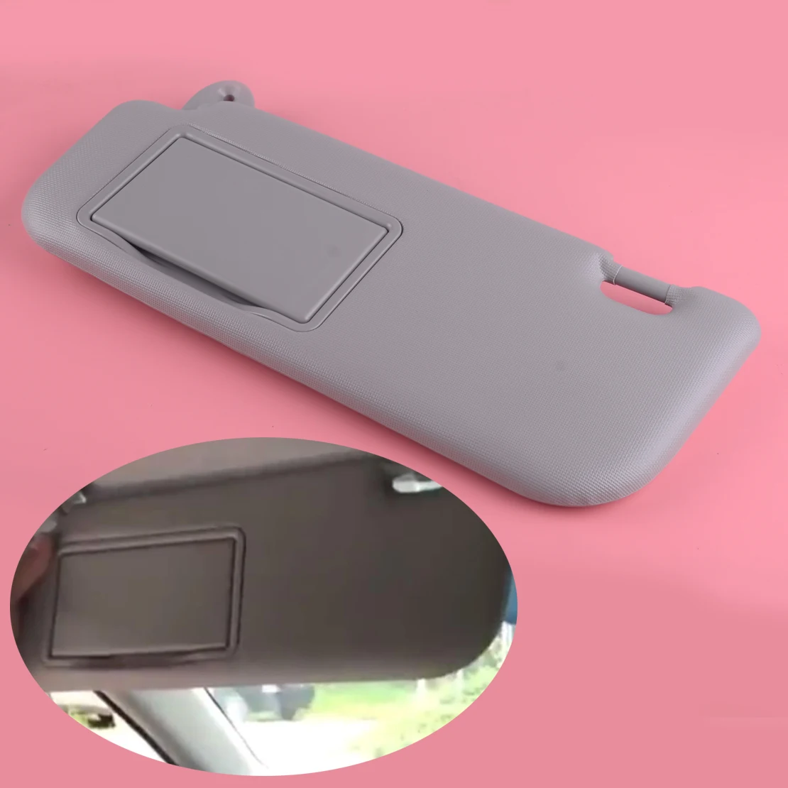 DWCX Grey Car Left Driver Side Front Windscreen Grey Sun Visor Shade