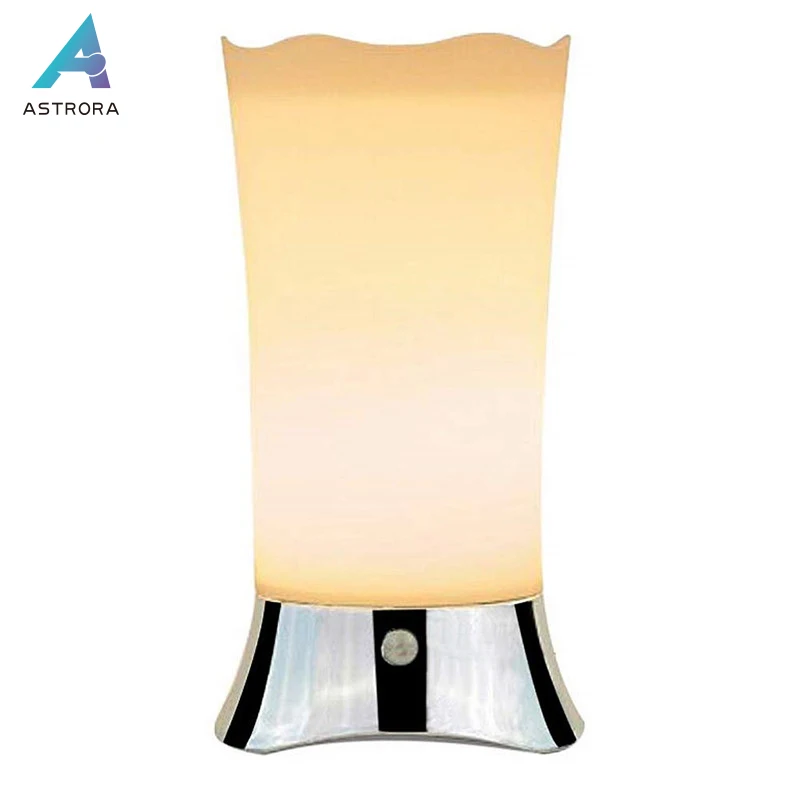 

ASTRORA Table Lamp Retro LED Night Light Bedside Lamp with Wireless PIR LED Motion Sensor Night Light Battery Powered