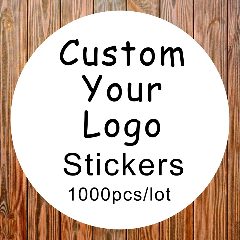 Kids Stickers 1000PCS Sticker Person Stickers For Cake package personalized stickers Clear transparent kraft adhesive round