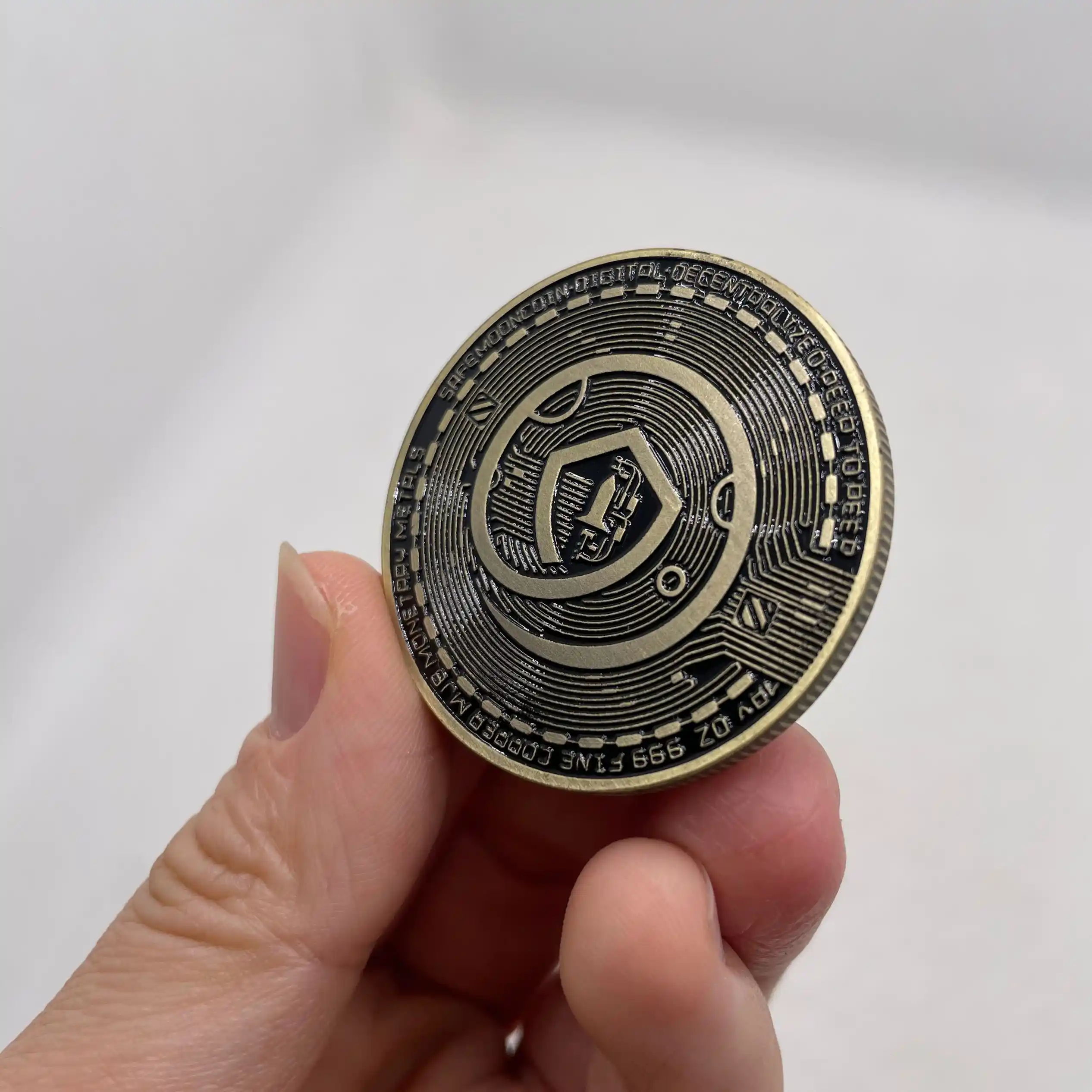 Safemoon Coin 50 Pcs Digital Coin Gold Plated Non Cryptocurrency Physical Crypto Collection Gold Astronaut Commemorative Coins Non Currency Coins Aliexpress