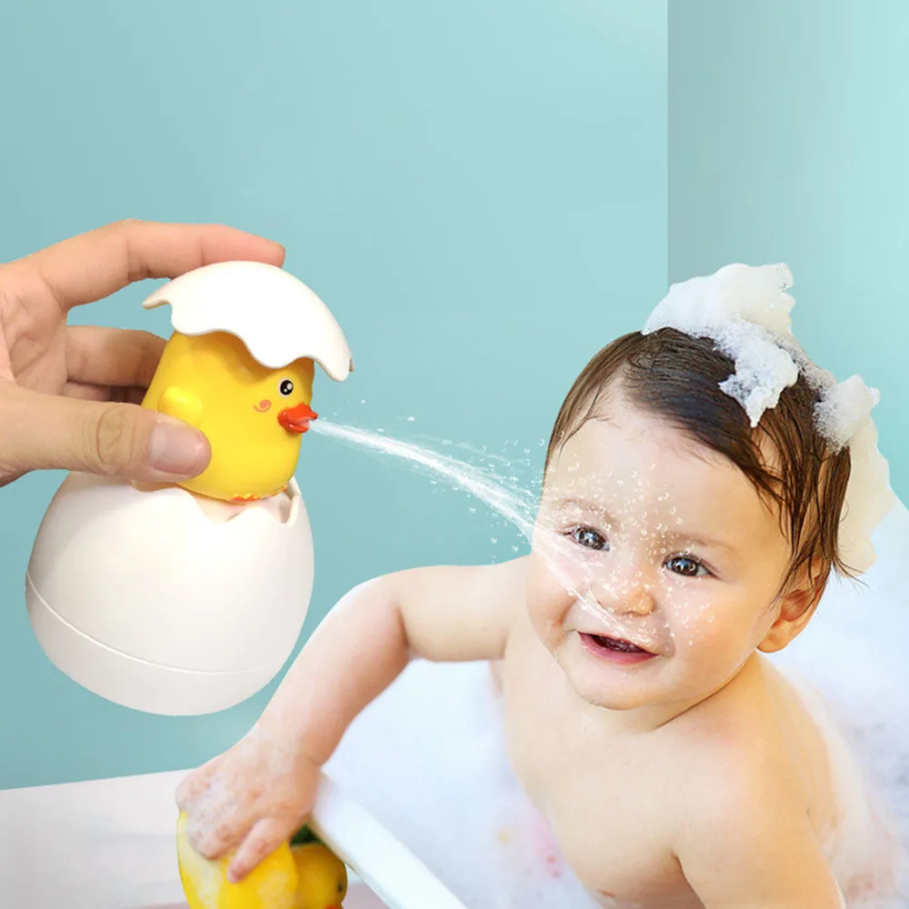 

Baby Bath Toy Penguin Egg Raining Watering Games Bathing Cloud Showing Toy Cute Bear Baby Whale Cartoon Water Spray Pool Toy