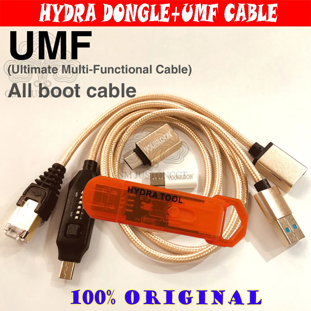 PROD 4000964975771 original new hydra tool dongle for all HYDRA Tool
softwares + umf all in one boot cable (EASY SWITCHING) & Micro