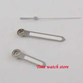 

watch hand PARNIS Silver white LUMINOUS fit for DG 2813 MIYOTA 8215 8205 821A Automatic movement H124