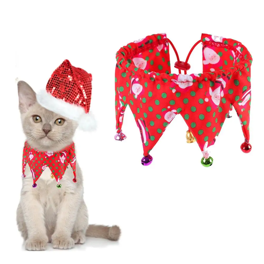 6 колокольчики рождественские ошейник для домашних животных с колокольчиками регулируемый, для собак, кошек, воротниковые ювелирные аксессуары, праздничное платье мягкая и удобная обувь