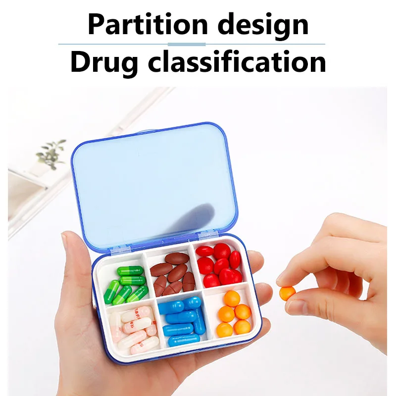 Portable Folding Pill Case Medicine Drug Pills Box Cases Drugs Capsule