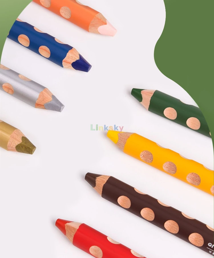Carioca Baby 3 in 1 Jumbo Wooden Body Crayons 6 Pieces, For ages 1 +,  erasable Crayons, Dry Paint, Watercolor, Crayon - AliExpress