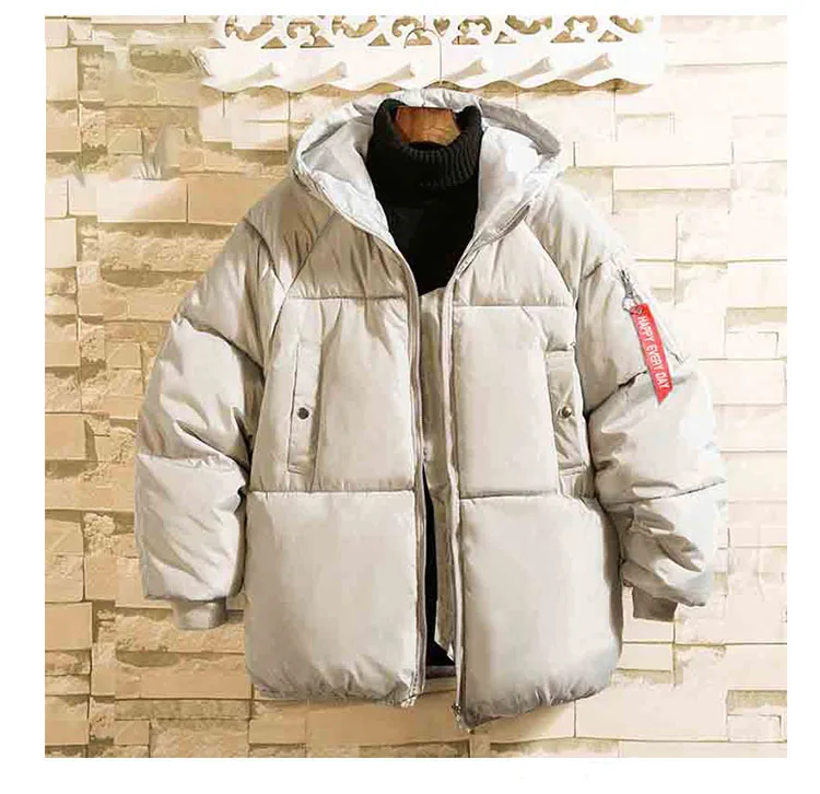 Зимняя мужская куртка большого размера,, теплое толстое пальто, мужская зимняя куртка, мужские модные куртки, парка для мужчин, на молнии, с пузырьками