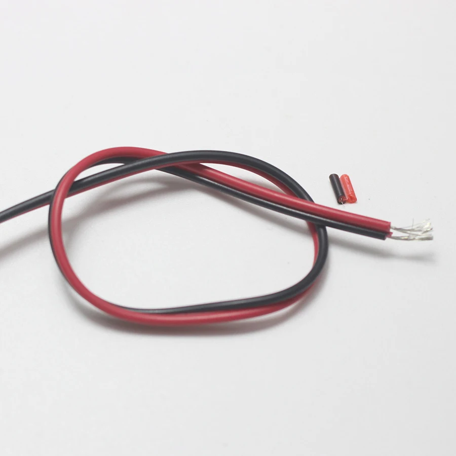 1 метр красный + черный силиконовый кабель 24AWG 22AWG 20AWG 18AWG 16AWG термостойкий мягкий