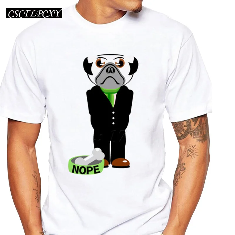 

Snug as a Pug with a Mug funny Men t-shirt Pug Nope fashion design men hipster cool tee short sleeve casual tops