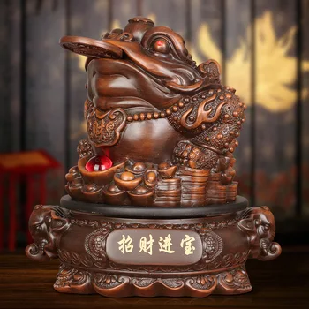 

Chinese style Three-legged Golden Toad Lucky statueResin mascotModern art sculptureHigh-end home decoration Feng Shui statue