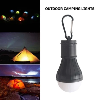 

Portable Lantern Mini Tent Light 3 Modes LED Bulb Emergency Lamp Hand-held Work Light Waterproof Hanging Hook Camping Flashlight