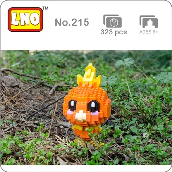 SC Pocket Monster Sobble Grookey Scorbunny Cyndaquil Totodile мини-конструктор для детей, новинка, сумки - Цвет: Torchic