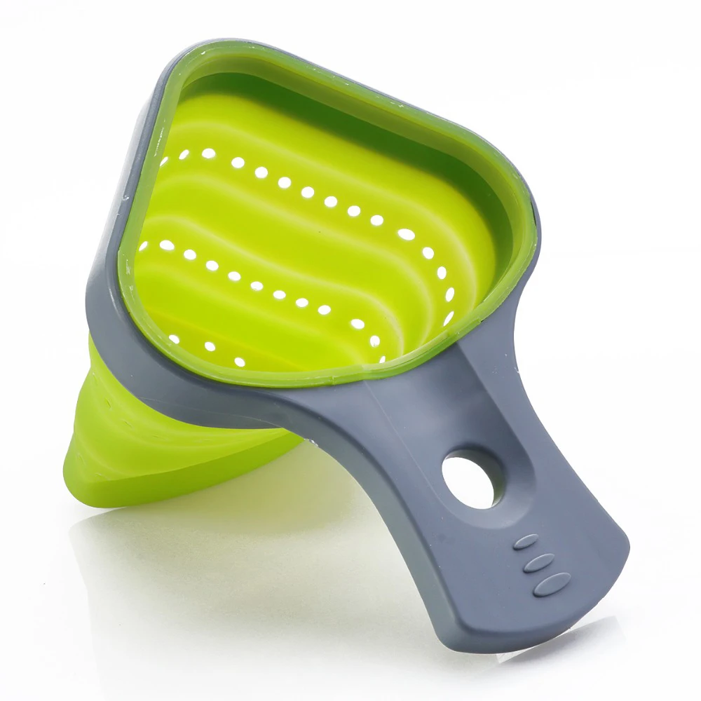 1Pcs Pasta Tools Foldable Silicone Colander Strainers Kitchen Strainer Spaghetti Net Cooker Basket Colander Kitchen Baking Tools