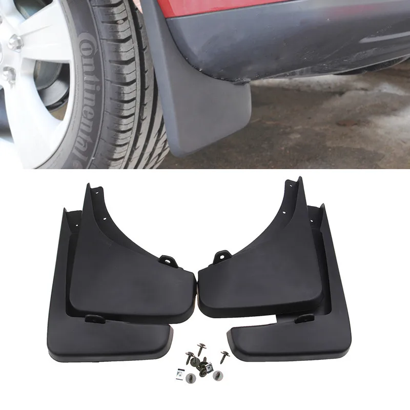 Car decoration Front & Rear Splash Guards Mud Flaps For 2011-2015 for Jeep Compass Deluxe Molded fender 4 pcs / Set | Автомобили и