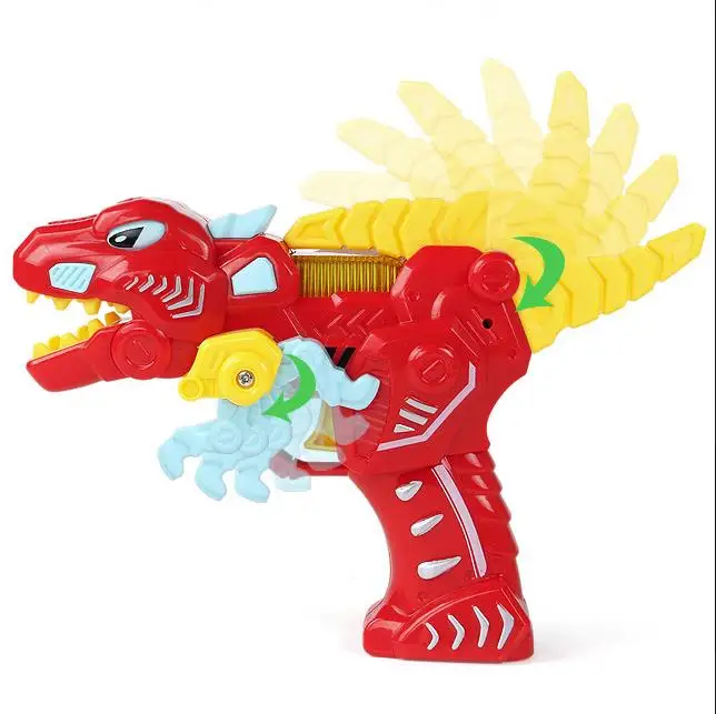 Детская пушка с динозаврами игрушка Парк Юрского периода модель для мальчика Животное действие игра фигура дракона одна деталь тираннозавр Стегозавр домашний декор - Цвет: Red Tyrannosaurus