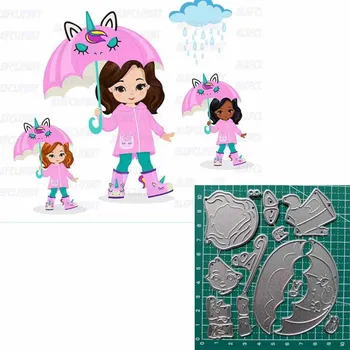 

Christmas Unicorn Girl Cutting Dies 2019 Die Cut In Scrapbooking Die Cutting Embossing