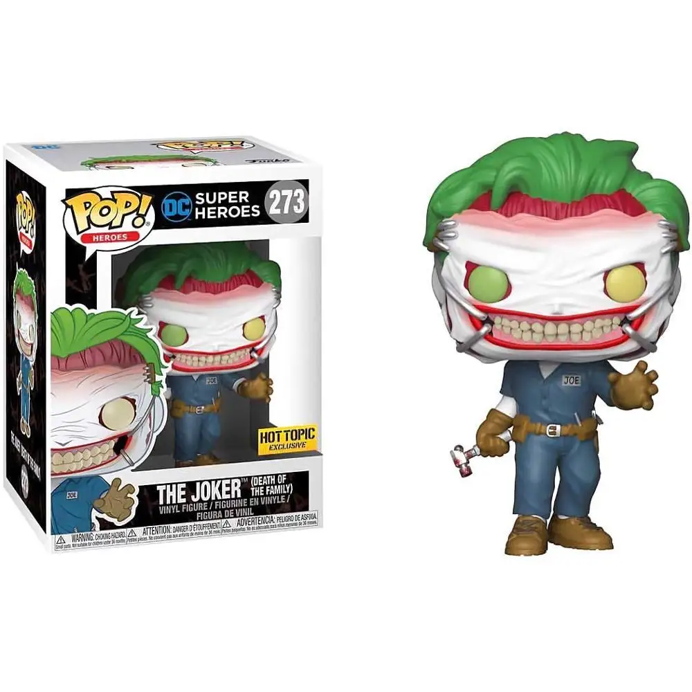 FUNKO POP! DC супер герои "," Джокер "Бэтмен" Лига правосудия ", который смеется 256# виниловые фигурки игрушки-модели Подарочные - Цвет: 273