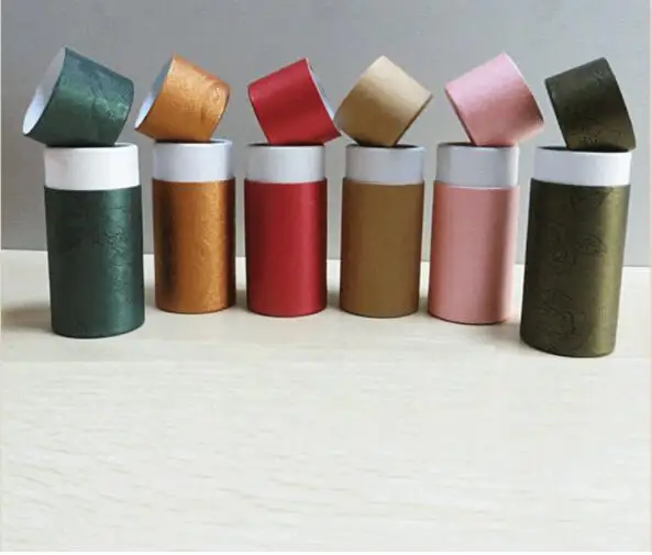 50pcs Essential Oil Bottle Packaging Box Gift Paper Tube Packing With Lid Round Cardboard Boxes | Красота и здоровье