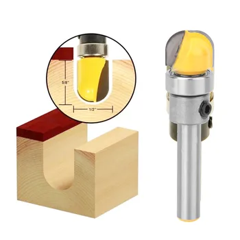 

1/4 InchShank Ball Round Nose Template Router Bit Woodworking Milling Cutter For Wood Woodworking Tools 1/4 5/8