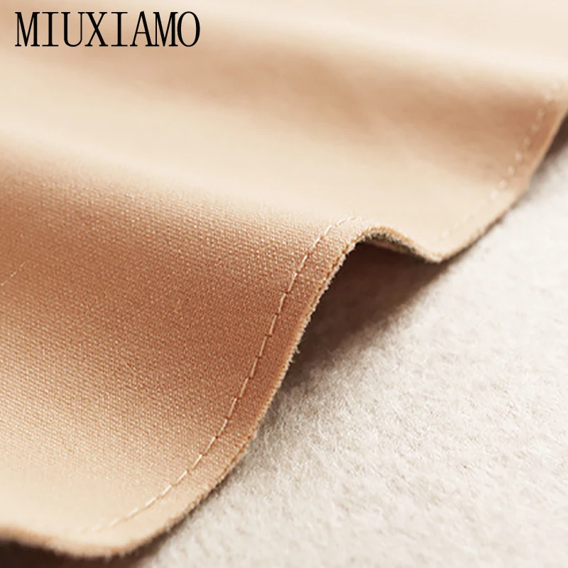 MIUXIMAO осеннее офисное женское платье высокого качества вельветовые трапециевидные платья женские пояса модное английское двухцветное клетчатое миди платье