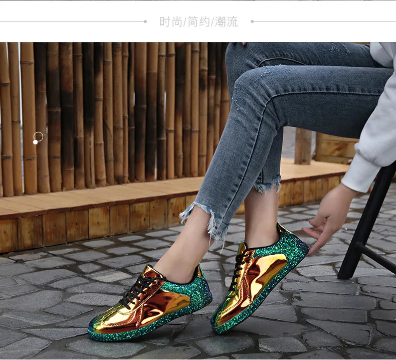 Женские Модные Дизайнерские кроссовки с блестками; шикарные повседневные туфли-оксфорды из искусственной кожи; женские кроссовки на шнуровке; Espadrilles; P035