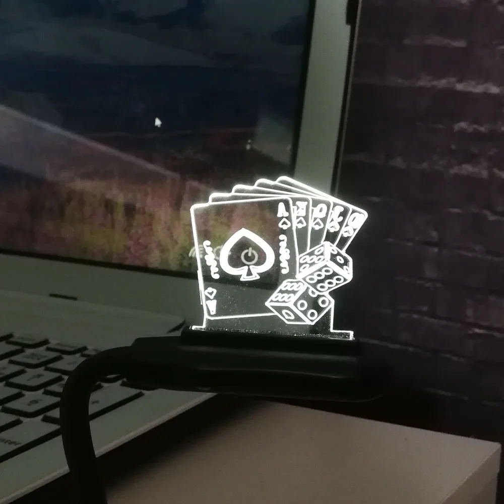 Mini USB Lamp Мультфильм японское аниме Cardcaptor Сакура волшебный круг 3D лампа USB ночной Светильник многоцветный светодиодный RGB светильник ing лампа Luminaria детская игрушка - Испускаемый цвет: Mini USB Lamp