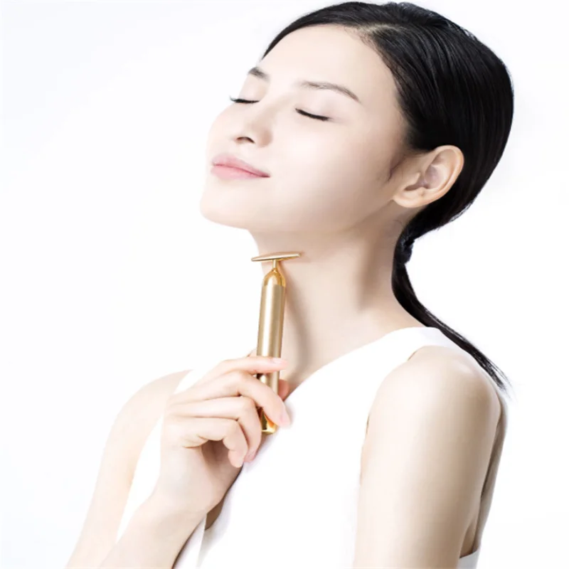 Xiaomi InFace Gold beauty Bar позолоченная Массажная головка ускоряет обмен веществ лифтинг лица устраняет отек спа-инструмент