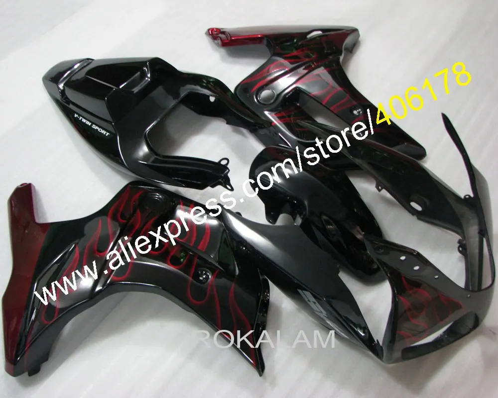Обтекатели Red Flame SV 650 03-13 для Suzuki SV650 SV650S 2003-2013 ABS Дорожный комплект обтекателей