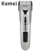 Kemei Мужская электрическая машинка для стрижки волос Триммер перезаряжаемая Бритва для ступней тонко настроенный светодиодный цифровой парикмахерский инструмент для взрослых