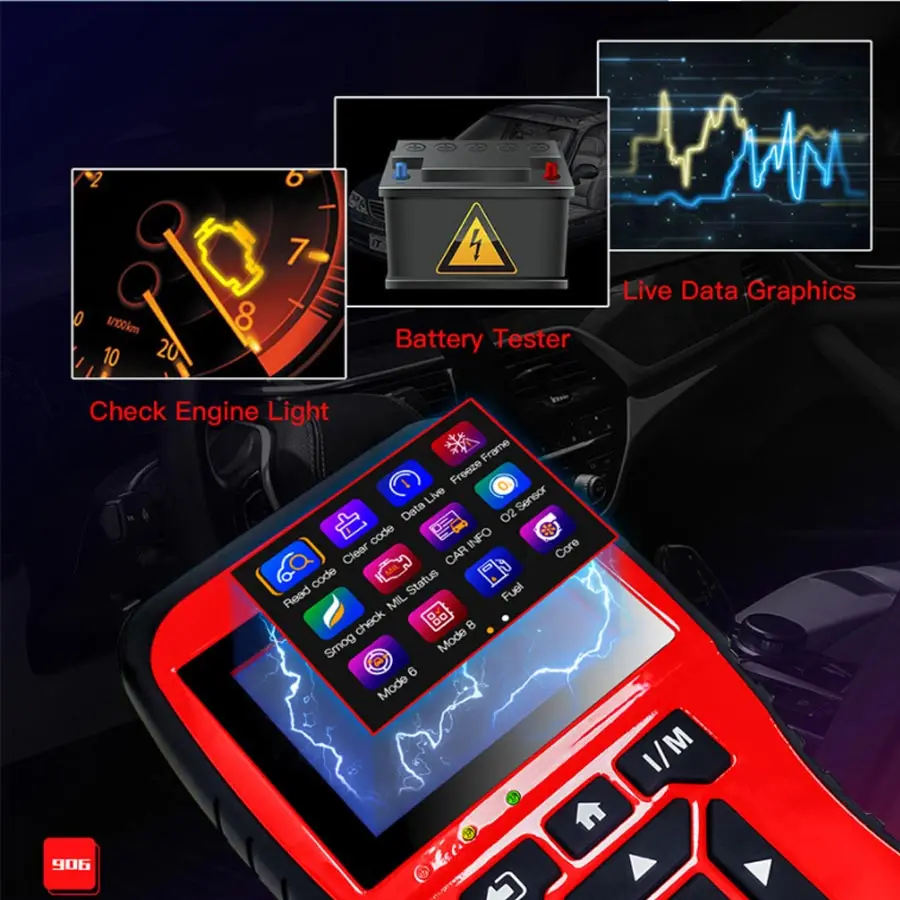 VVVIST сканер OBD2& CAN автомобильный диагностический инструмент автоматический считыватель кодов сканирующие инструменты автомобильный OBD Универсальный 12 В USB Автомобильный сканер AL519