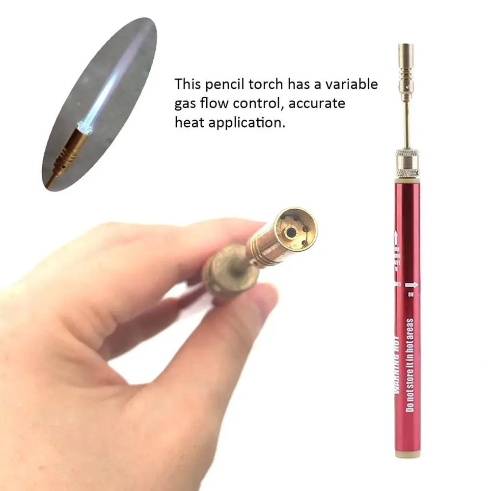 Mini Pink Gas Blow Torch Soldering Solder Iron Cordless Welding Pen Burner Welding Torch Tubane Torch