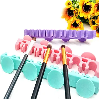 

1Pc Silicone Makeup Brush Holder Organizer Facial Make Up Brush Drying Rack Flower Shape Brushes Display Shelf Beauty Cosmetics