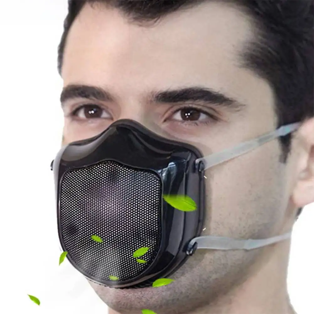 

Reusable PM2.5 Smart Electrical Air Filter Mask N95 Gas Mask For Outdoor Workout Anti Dust Pollution Smog Facemask