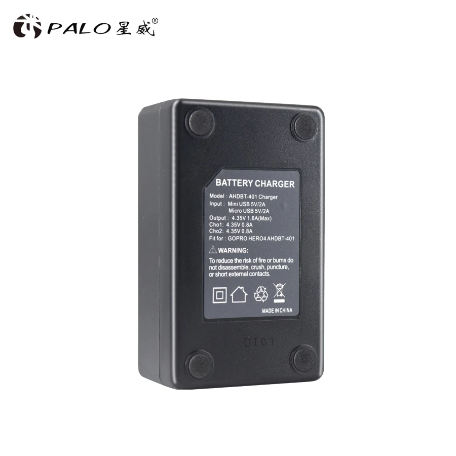 PALO 1600 мАч AHDBT-401 Аккумулятор akku для Gopro Hero 4 батареи Go Pro Hero4 bateria AHDBT 401 аксессуары для экшн-камеры