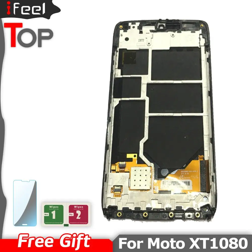 ЖК-дисплей для Motorola Droid Ultra XT1080 Maxx XT1080M сенсорный экран дигитайзер с рамкой полная