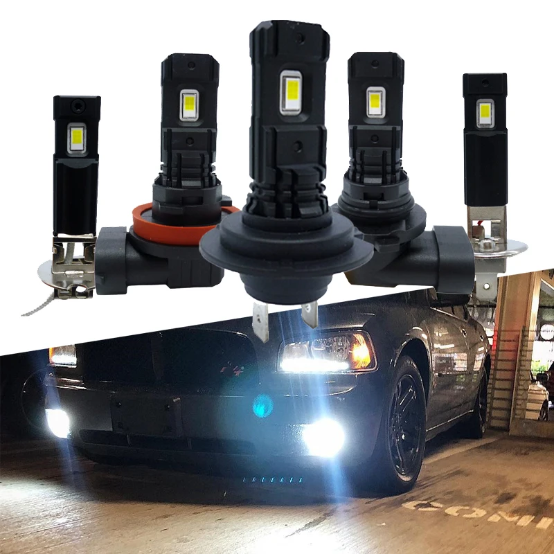 

2Pcs H11 LED Bulb Super Bright 9006 H11 H8 H1 H3 LED Car Fog Lights 6000K White Driving Day Running Lamp Auto DC 12V 24V