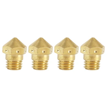 

3D Printer Extruder Accessories Mk10 Threaded Brass Nozzle 1.75/0.4Mm for Wanhao I3 Plus